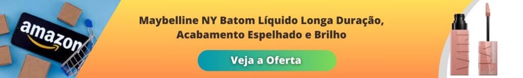 Maybelline NY Batom Líquido Longa Duração, Acabamento Espelhado e Brilho